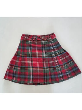 Vintage Express Plaid Pleated Skirt Size S
